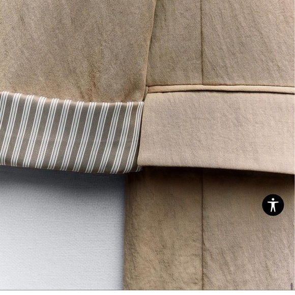 New (w/o tag)  CONTRASTING ROLLED UP SLEEVE BLAZER 🪴- price is firm🪴 - Picture 6 of 8